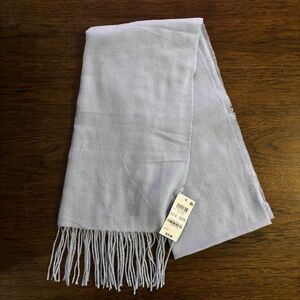 NWT Light Blue Fringed Scarf